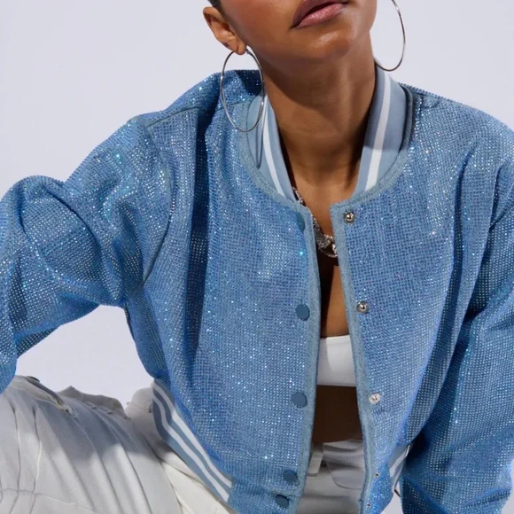 💎SOLD💎 
AKIRA Blue Sequin Jacket - Picture 7 of 7